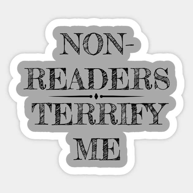 Non-Readers Sticker by Carol Oliveira